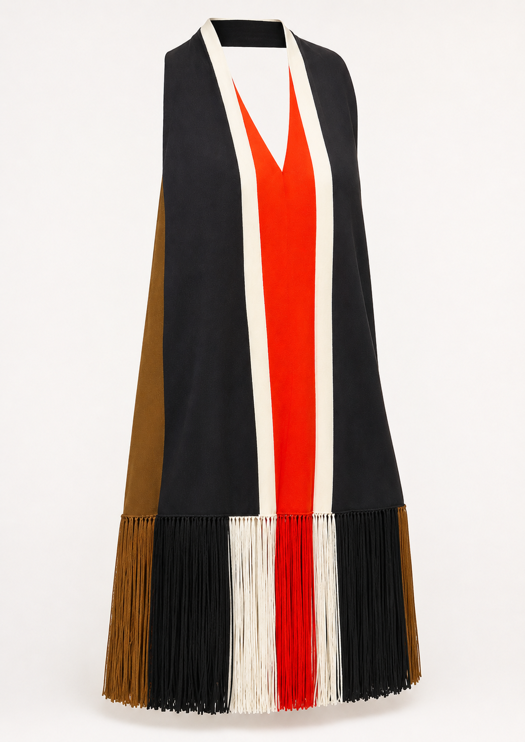 Robe Fendi à franges