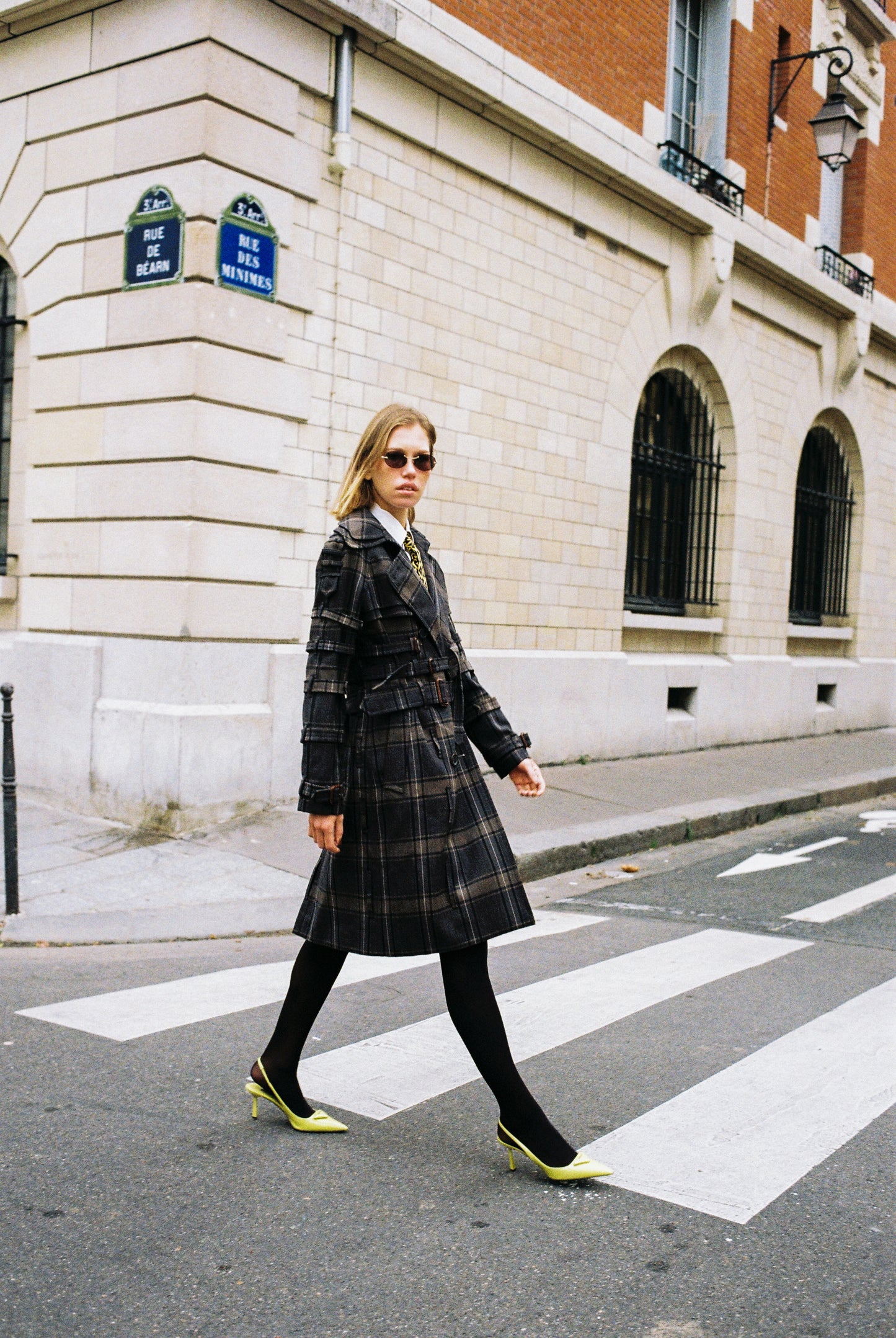 trench moschino vintage a carreaux