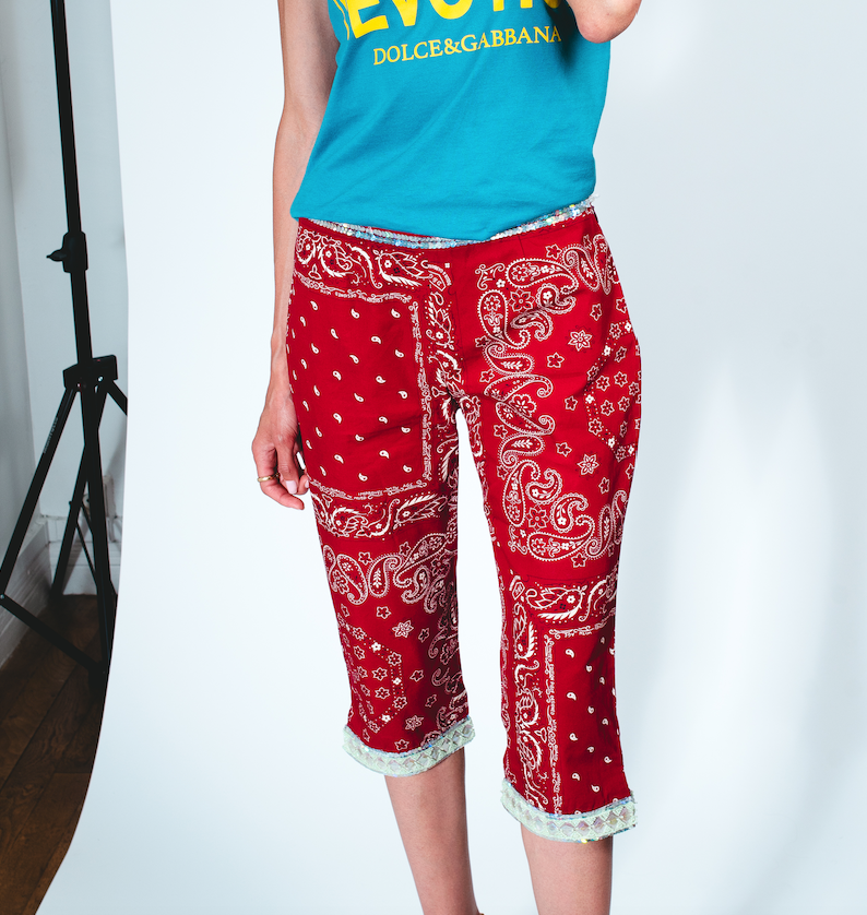 vintage capri rouge bandana