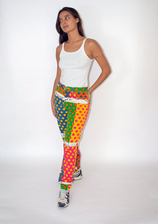 Pantalon Moschino à Pois Multicolores