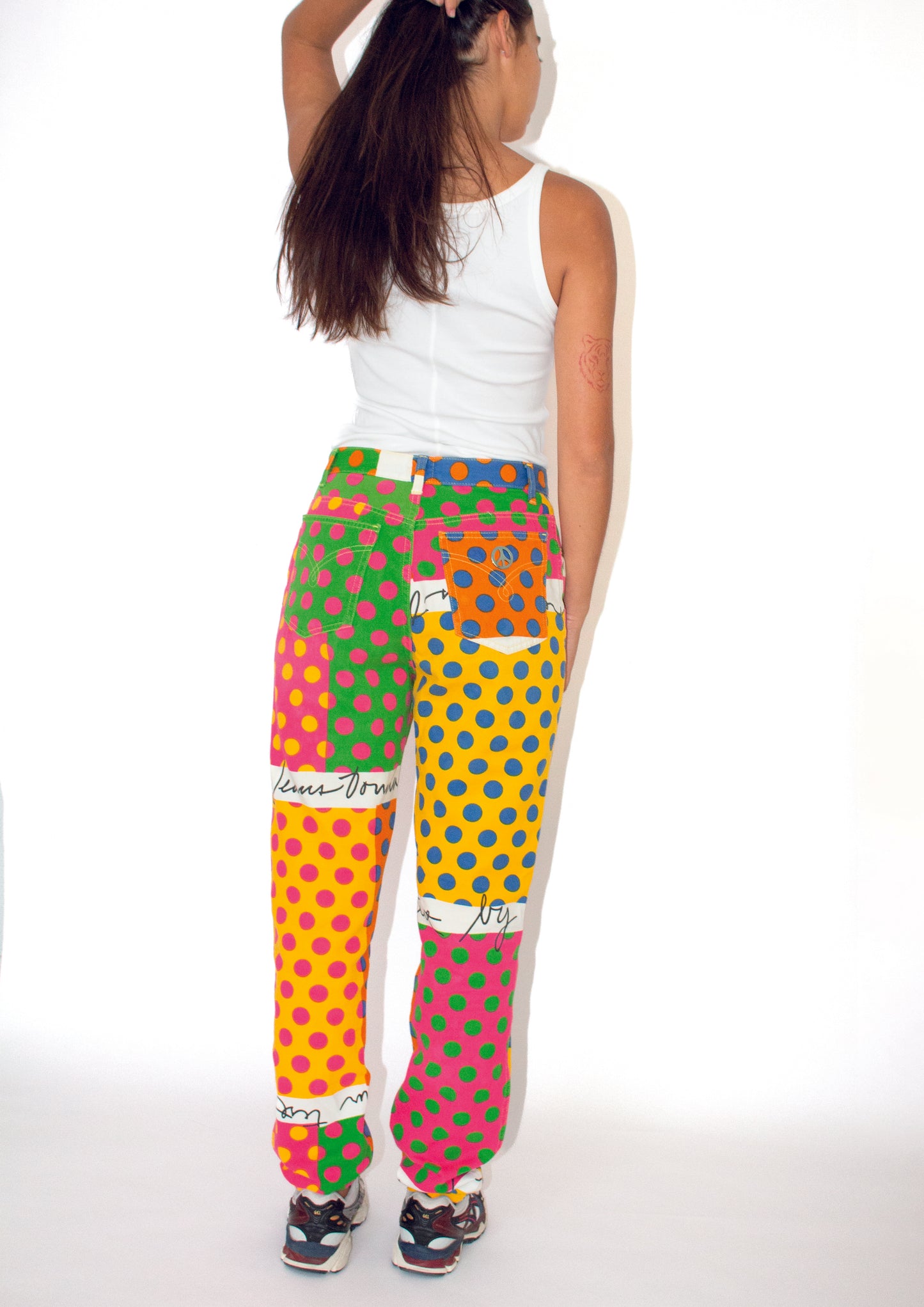 Pantalon Moschino à Pois Multicolores