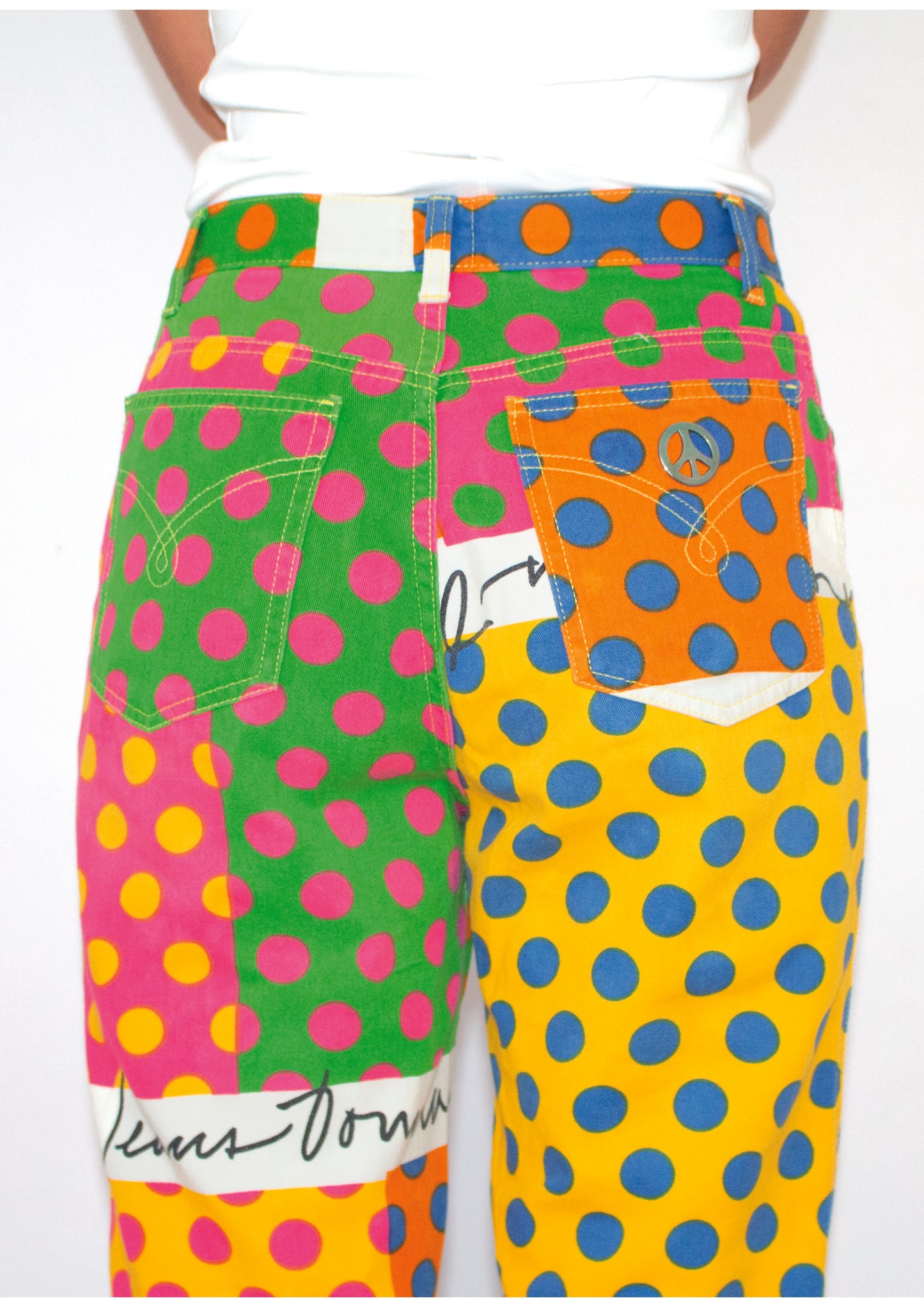 Pantalon Moschino à Pois Multicolores