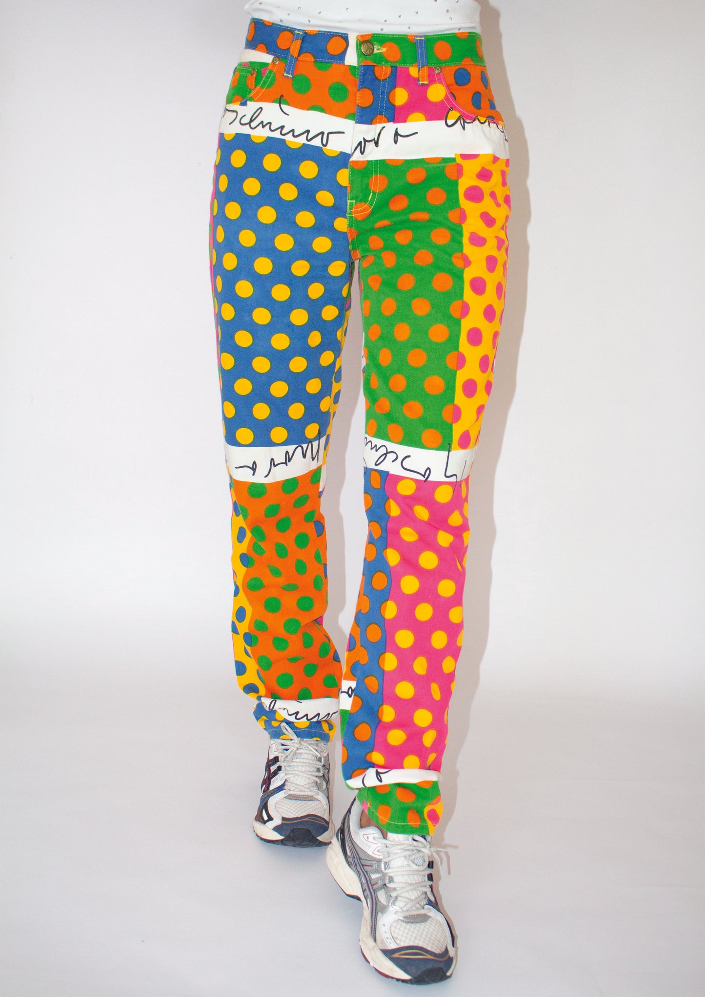 Pantalon Moschino à Pois Multicolores