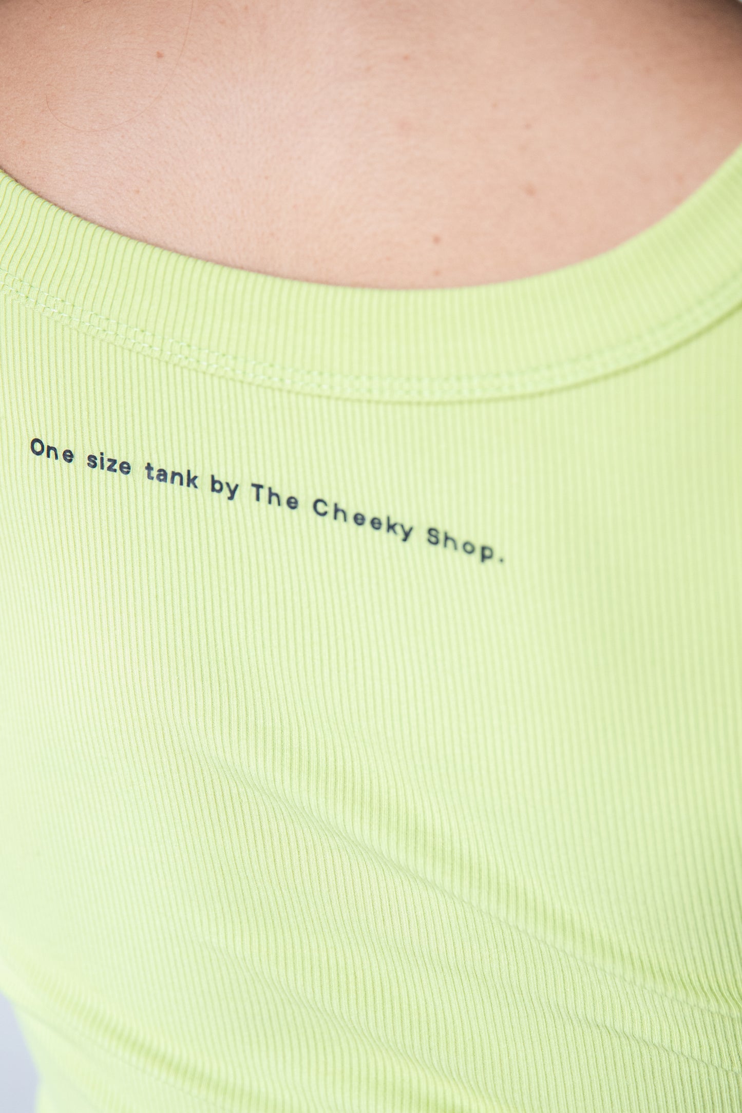 Tank Top CHEEKY Crop' Matcha